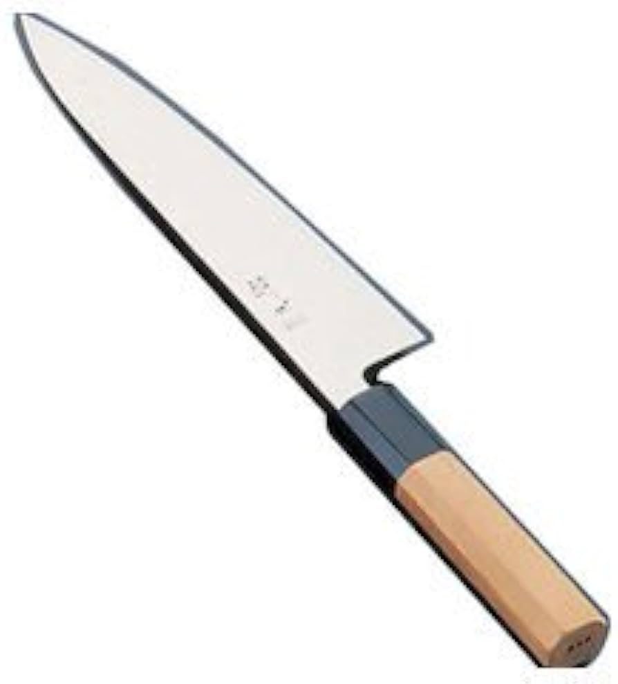酔心 本焼き 牛刀 刃渡り27cm 日本鋼 ツバ付き 270mm 本刃付